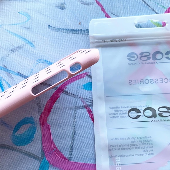 iPhone 6s Plus Case Black Hearts Plastic Cover NEW - Picture 3 of 5